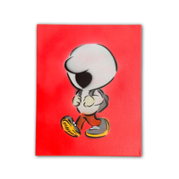 WALK STENCIL PAINTING (RED)